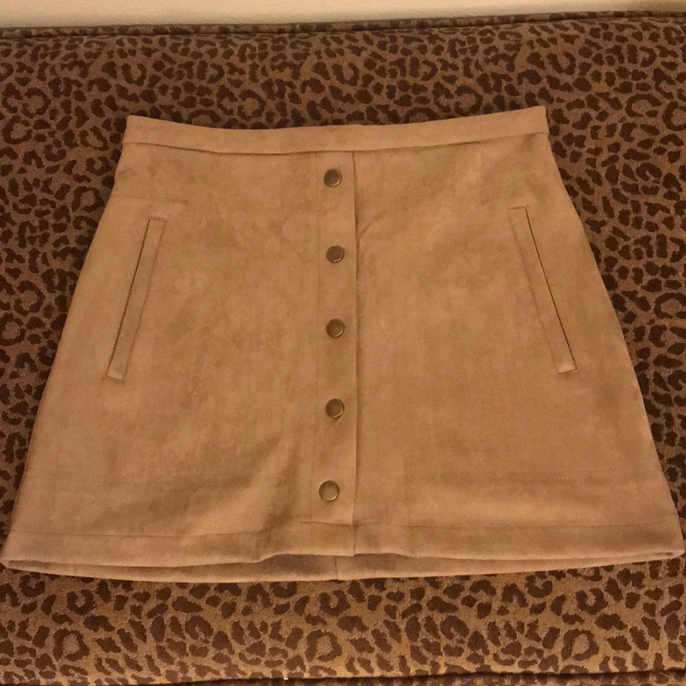 Suede Skirt